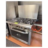 Royal 6-Burner Commercial Gas Range Oven