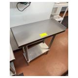Stainless Steel Filler Table With Lower Shelf