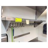 Regency Stainless Steel Wall Shelf with Hooks