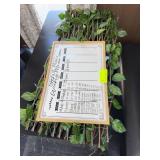 Framed Whiteboard With Decorative Vine Frame