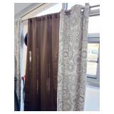 Curtains, Brown and Patterned Panels