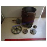 CAN OF PULLEYS