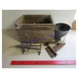 WOOD BOX AND OTHER