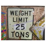 WEIGHT LIMIT SIGN