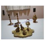 ASSORTED BRASS ITEMS