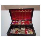 JEWELRY BOX & CONTENTS