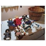 BASKET OF DOLLS