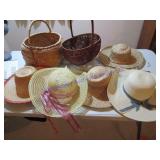 WICKER BASKETS/STRAW HATS