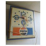 LIGHTED PEPSI SIGN