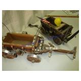 2 WOOD WAGONS