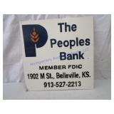 PEOPLES BANK SIGN