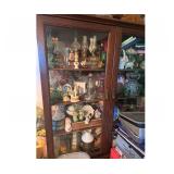 Display case with glass