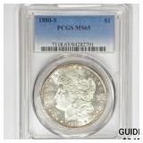 1880-S Morgan Silver Dollar PCGS MS65 1880-S Morgan Silver Dollar PCGS MS65