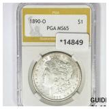 1890-O Morgan Silver Dollar PGA MS65 1890-O Morgan Silver Dollar PGA MS65