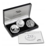 2006-W 20th Ann ASE 3 Coin Silver Set GEM OGP 2006-W 20th Ann ASE 3 Coin Silver Set GEM OGP