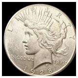 1928 Silver Peace Dollar UNCIRCULATED 1928 Silver Peace Dollar UNCIRCULATED