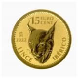 2022 Spanish Doubloon 1/10oz Gold 15 Euro C REV 2022 Spanish Doubloon 1/10oz Gold 15 Euro C REV
