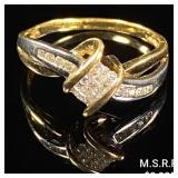 1.8 DWT 14 KT Gold w/ Diamond Ring Sz: 7.5 1.8 DWT 14 KT Gold w/ Diamond Ring Sz: 7.5