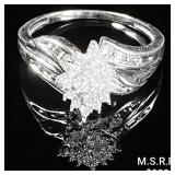 1.8 DWT 10 KT Wht Gold w/ Diamonds Ring Sz: 7 1.8 DWT 10 KT Wht Gold w/ Diamonds Ring Sz: 7