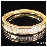 0.9 DWT 10 KT Gold w/ Diamond Ring Sz: 4.5 0.9 DWT 10 KT Gold w/ Diamond Ring Sz: 4.5