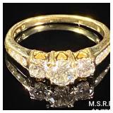 1.8 DWT 14 KT Gold w/ Diamond Ring Sz: 6.5 1.8 DWT 14 KT Gold w/ Diamond Ring Sz: 6.5