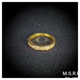 1.4 DWT 14 KT Gold Ring w/ Diamond Sz: 5 1.4 DWT 14 KT Gold Ring w/ Diamond Sz: 5