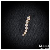 0.5 DWT 14 KT Gold Pendant w/ Diamond Lining 0.5 DWT 14 KT Gold Pendant w/ Diamond Lining