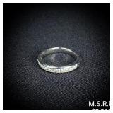 1.6 DWT 14 KT Wht Gold w/ Diamond Ring Sz: 1.6 DWT 14 KT Wht Gold w/ Diamond Ring Sz: