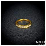 1.8 DWT 14 KT Gold w/ Diamond Ring Sz: 8.5 1.8 DWT 14 KT Gold w/ Diamond Ring Sz: 8.5