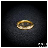2.1 DWT 14 KT Gold w/ Diamond Ring Sz: 6 2.1 DWT 14 KT Gold w/ Diamond Ring Sz: 6