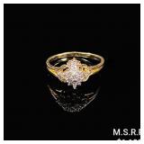 1.6 DWT 14 KT Gold Diamond Ring Sz: 8.5 1.6 DWT 14 KT Gold Diamond Ring Sz: 8.5