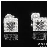 0.6 DWT 10 KT Wht Gold w/ Diamonds & Gems 0.6 DWT 10 KT Wht Gold w/ Diamonds & Gems