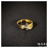 3.4 DWT 14 KT Gold w/ Diamond Ring Sz: 9.5 3.4 DWT 14 KT Gold w/ Diamond Ring Sz: 9.5