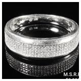 2.5 DWT 10 KT Wht Gold Ring w/ Diamond 200 2.5 DWT 10 KT Wht Gold Ring w/ Diamond 200