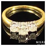 2.4 DWT 14 KT Gold Diamond Ring Sz: 7.5 2.4 DWT 14 KT Gold Diamond Ring Sz: 7.5