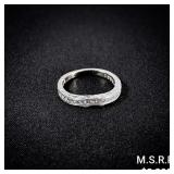 1.8 DWT 14 KT Wht Gold w/ Diamond Ring Sz: 1.8 DWT 14 KT Wht Gold w/ Diamond Ring Sz: