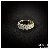 2.3 DWT 14 KT Gold w/ Diamond Ring Sz: 7.5 2.3 DWT 14 KT Gold w/ Diamond Ring Sz: 7.5