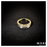 1.5 DWT 10 KT Gold w/ Diamond Ring Sz: 6.5 1.5 DWT 10 KT Gold w/ Diamond Ring Sz: 6.5