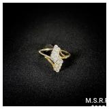1.8 DWT 10 KT Gold w/ Diamonds Ring Sz: 8 1.8 DWT 10 KT Gold w/ Diamonds Ring Sz: 8