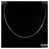 6 G 14 KT 16' White Gold Necklace 6 G 14 KT 16' White Gold Necklace