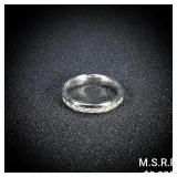 2.5 DWT 14 KT Wht Gold w/ Diamond Ring Sz: 2.5 DWT 14 KT Wht Gold w/ Diamond Ring Sz: