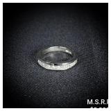 2.9 DWT 14 KT Wht Gold w/ Diamond Ring Sz: 2.9 DWT 14 KT Wht Gold w/ Diamond Ring Sz: