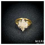 2.8 DWT 14 KT Gold w/ Diamonds Ring Sz: 6 2.8 DWT 14 KT Gold w/ Diamonds Ring Sz: 6