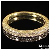 1.5 DWT 14 KT Gold Ring w/ Diamond Sz: 6 1.5 DWT 14 KT Gold Ring w/ Diamond Sz: 6