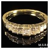 2 DWT 14 KT Gold Ring w/ Diamonds Sz: 9.5 2 DWT 14 KT Gold Ring w/ Diamonds Sz: 9.5