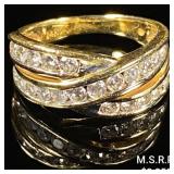 3.3 DWT 14 KT Gold Ring w/ Diamond Sz: 6 3.3 DWT 14 KT Gold Ring w/ Diamond Sz: 6