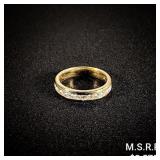 2.2 DWT 14 KT Gold w/ Diamond Ring Sz: 5 2.2 DWT 14 KT Gold w/ Diamond Ring Sz: 5