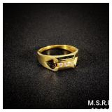 6.5 DWT 14 KT Gold w/ Diamond Ring Sz:11.5 6.5 DWT 14 KT Gold w/ Diamond Ring Sz:11.5