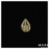 0.8 DWT 14 KT Gold Pendant w/ Diamond Center 0.8 DWT 14 KT Gold Pendant w/ Diamond Center