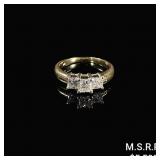 2.1 DWT 14 KT Gold Diamond Ring Sz: 6 2.1 DWT 14 KT Gold Diamond Ring Sz: 6